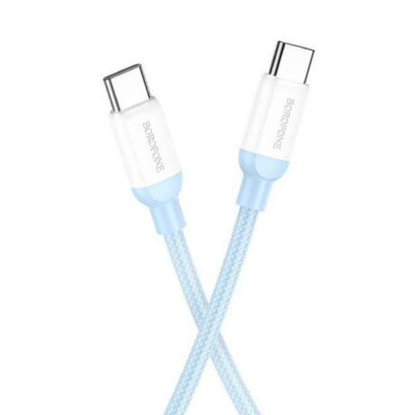Borofone Type-C To Type-C 100W Fast Charge &amp; Data Cable - Blue - BX68
