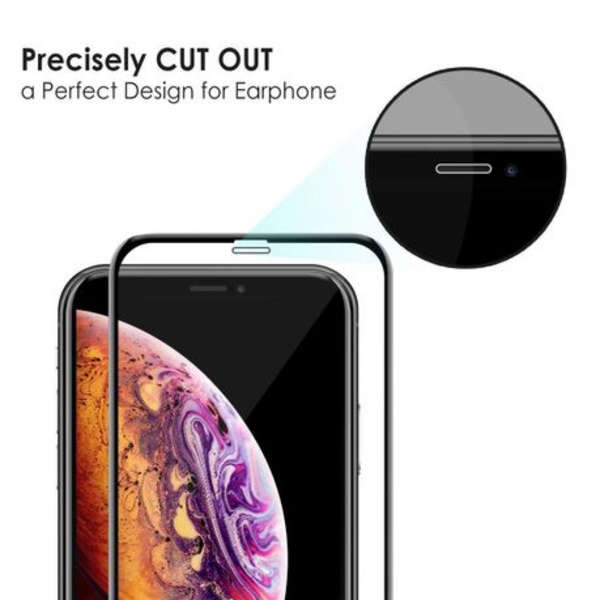 MXM 9D Tempered Glass 9H Screen Protector - iPhone 11 6.1" - Black