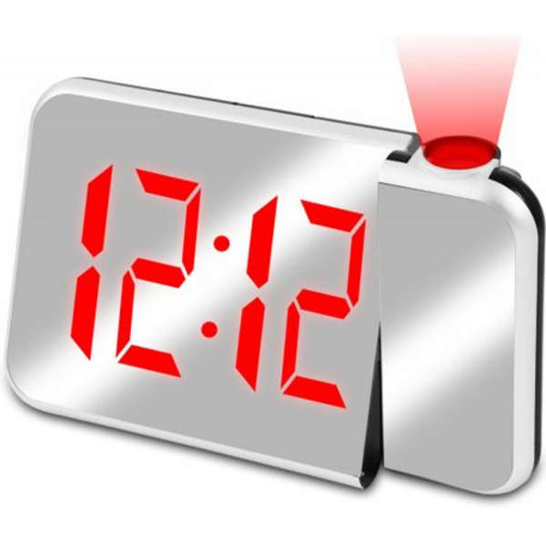 Mirror clock-LED Projection Alarm Clock
