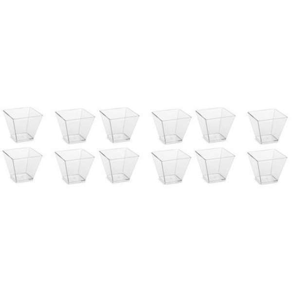 MXM 125ml Dessert Cups With Lid - 12 Pack