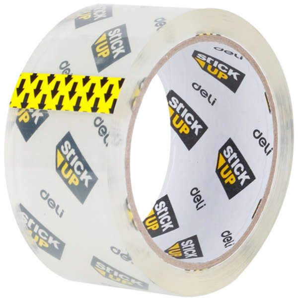 Deli Crystal Clear Low Noise Packaging Tape - Set of 6 Rolls - 37661
