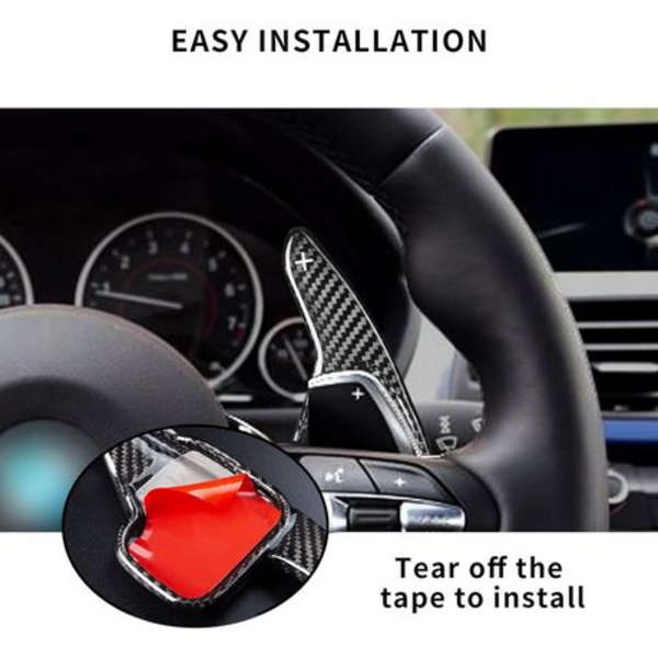 Genuine Carbon Fibre Stick-On Paddle Shift Extensions For Bmw F Series