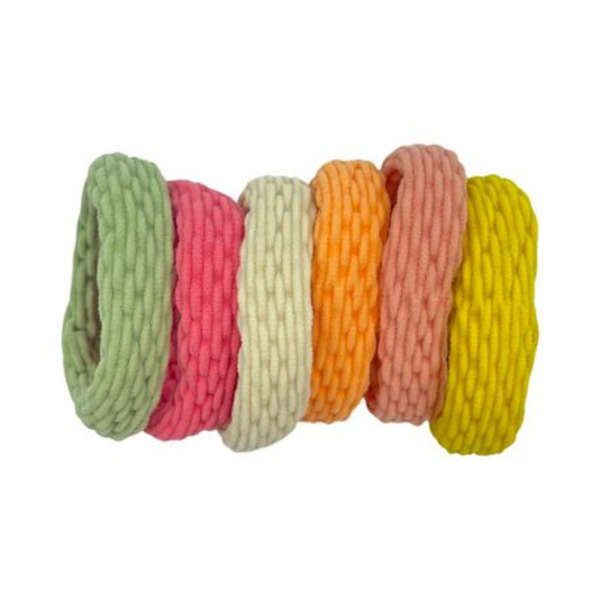 MXM Earth Colours Hair Bands - Multi Colour - 24 Pack