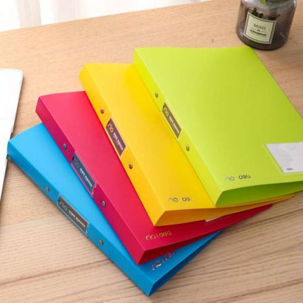 Deli A4 Ring Binder Lever Arch File - 39576 - Pink