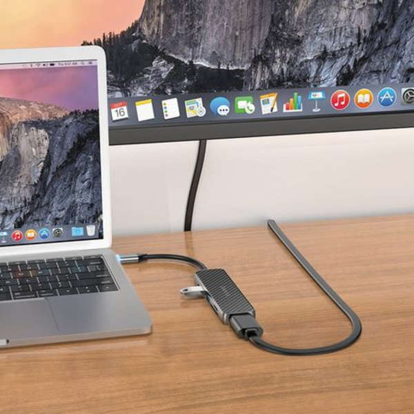 Hoco 6 In 1 Multifunction USB-C 60W Adapter - HB24