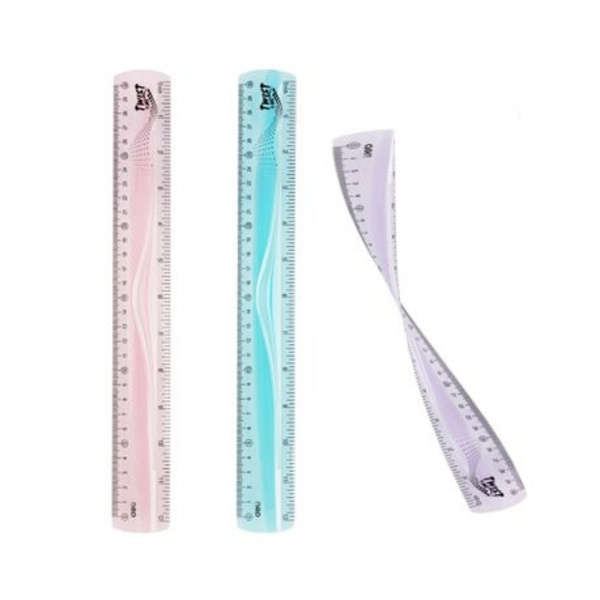 Deli Twist Ultra Flexible 30cm Ruler - H21 - Purple