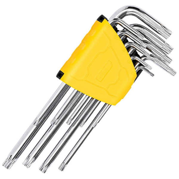 Deli 9-Piece Long Type Medium Hole Flower-Shaped Hex Keys - DL-3091