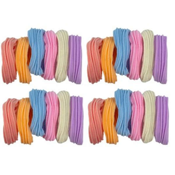 MXM Pastel Hair Bands - Multi Colour - 24 Pack