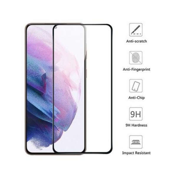 2 Pack - MXM 9D Tempered Glass 9H Screen Protector - Samsung A54 - Black