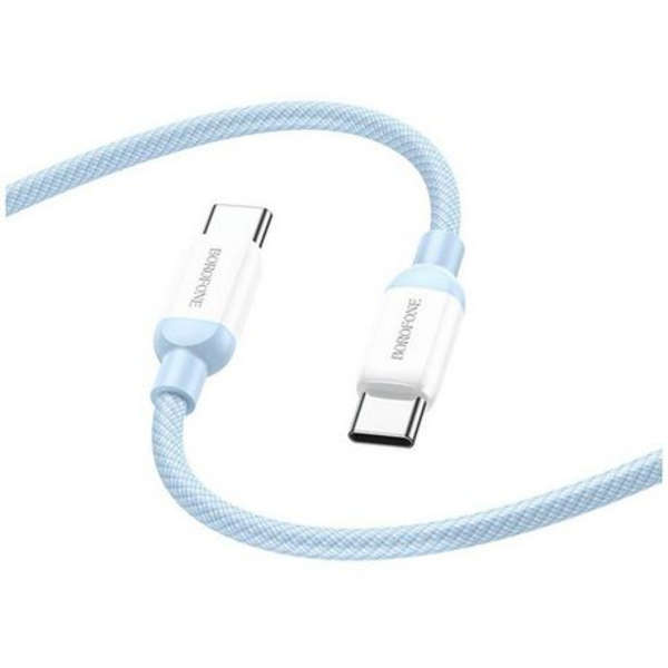Borofone Type-C To Type-C 100W Fast Charge &amp; Data Cable - Blue - BX68