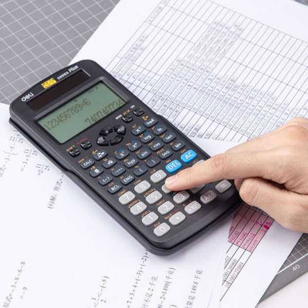 Deli 417 Function Scientific Calculator - Black - D991ES