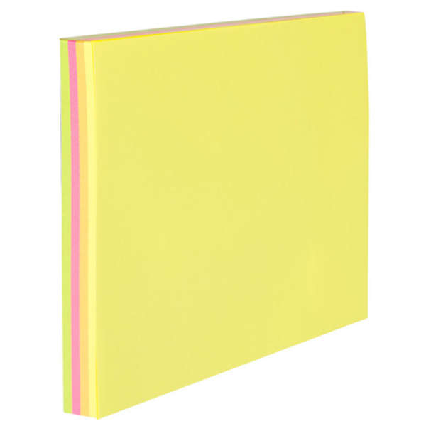 Deli Stick Up Ultra Bright Neon 25 x 4 Sheets Colours Sticky Notes - A02602