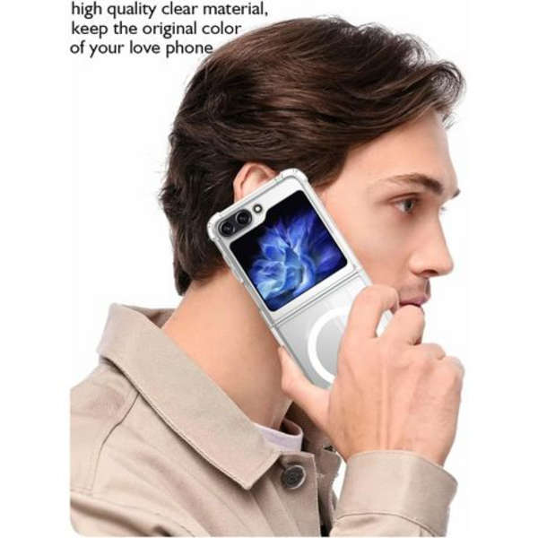 MXM MagSafe Magnetic Wireless Charge Clear Case For Samsung Z Flip 5