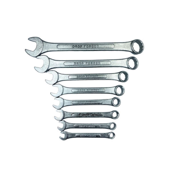 Carbon 8 Piece 8-19mm Forge Wrench Set - 8 -PCW