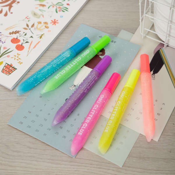 6 Colours Glitter Glue - A71301