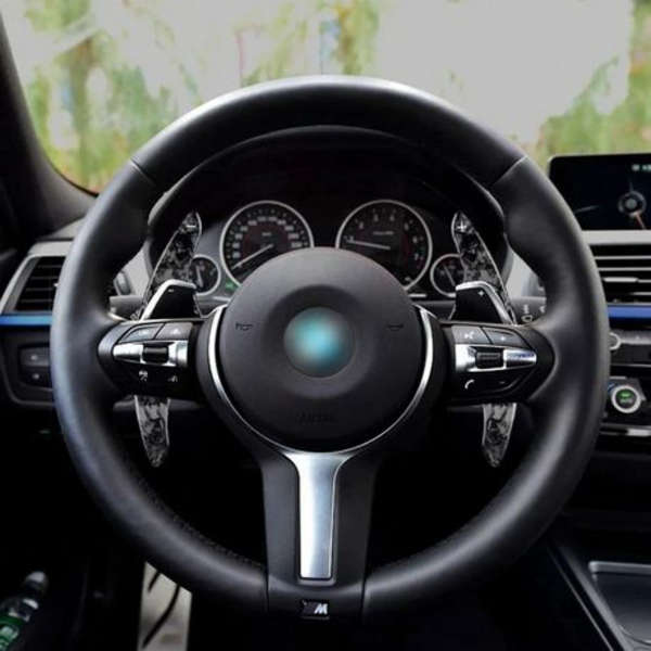 Genuine Forged Carbon Fibre Stick-On Paddle Shift Extensions Compatible with Bmw F Series