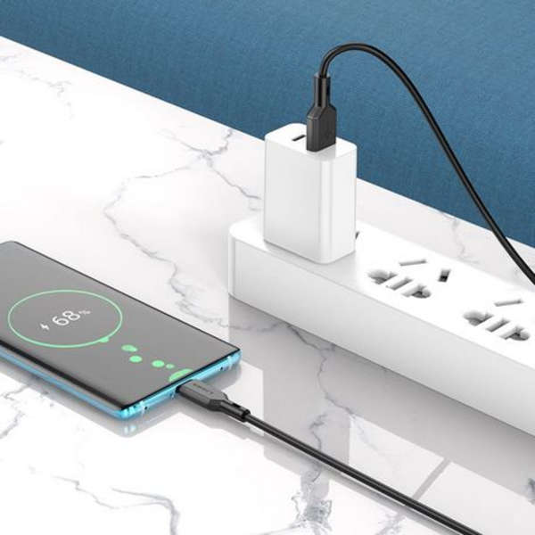 Borofone USB-A To Type-C Charging Data Cable - Black - BX70