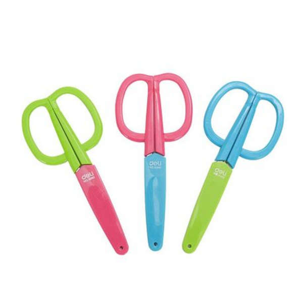 Deli Bright Colour 135mm Scissors - 6060 - Pink, Blue