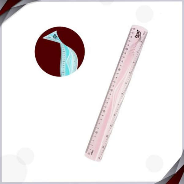 Deli Twist Ultra Flexible 30cm Ruler - H21 - Purple