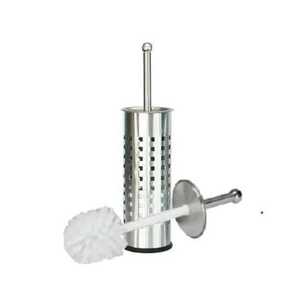 Toilet Brush With Holder and MXM Flashlight Keyring - Square Holes Design