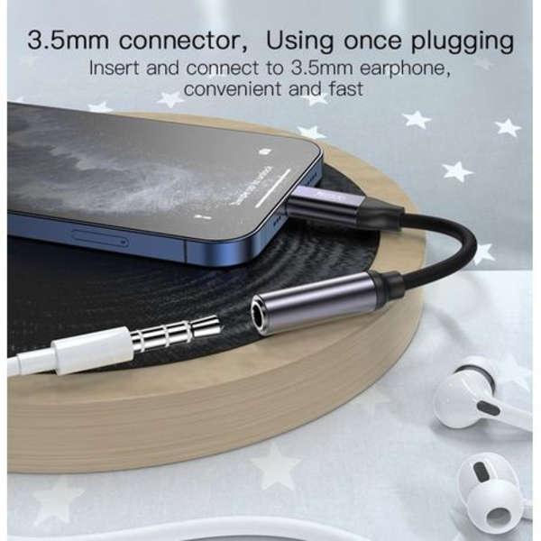 Yesido 12cm 3.5mm Headphone and Aux Adapter Cable to Lightning - YAU21