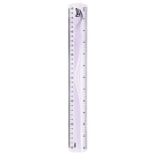 Deli Twist Ultra Flexible 30cm Ruler - H21 - Purple