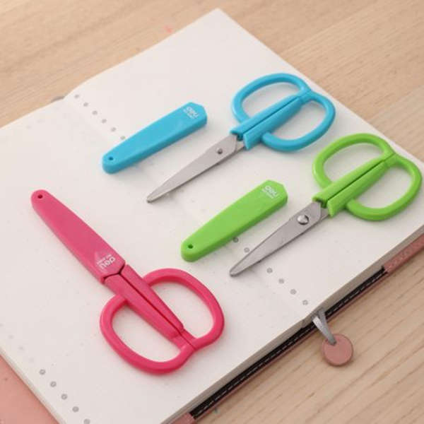 Deli Bright Colour 135mm Scissors - 6060 - Pink, Blue