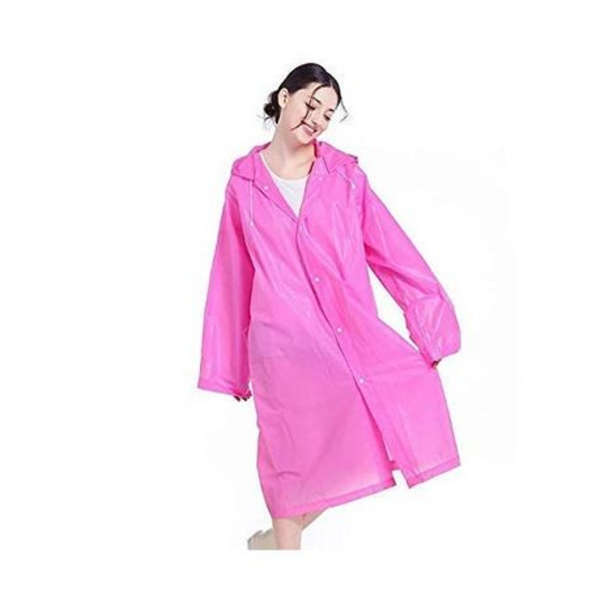 MXM Fashionable Raincoat With Hood - Pink