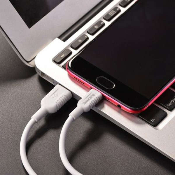 Borofone USB To Micro USB Super Charge Data Cable - White - BX33