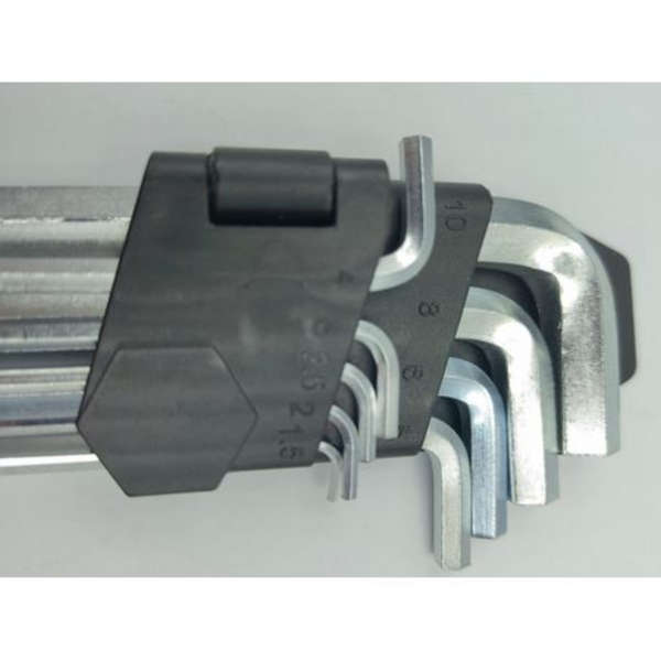 9 Piece Chamfered Ball Head Hex Allen Key Tool Set - TF212