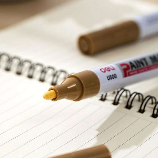 Deli Gold Paint Marker - Set Of 12 - U500-GD