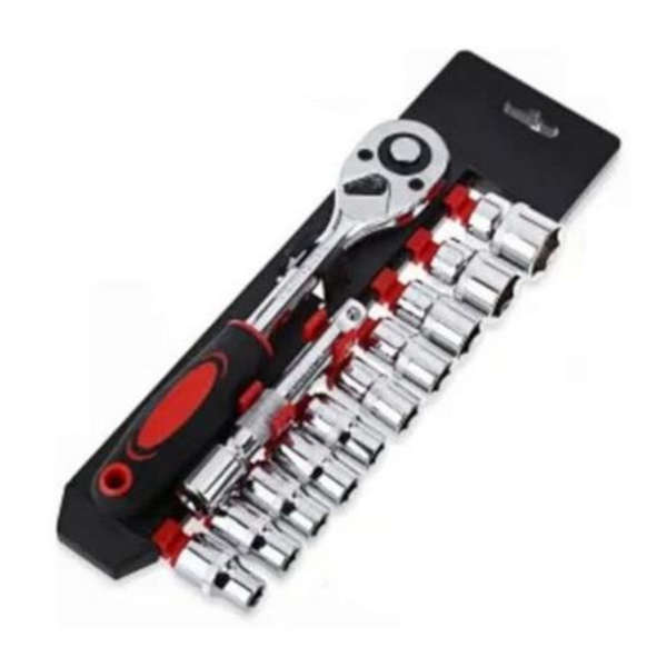 Chrome Vanadium 12 piece Socket Tool Set With MXM Keyring