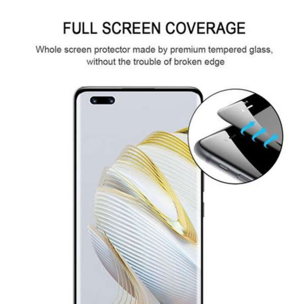 MXM 9D Tempered Glass 9H Screen Protector for Huawei P40 - Black