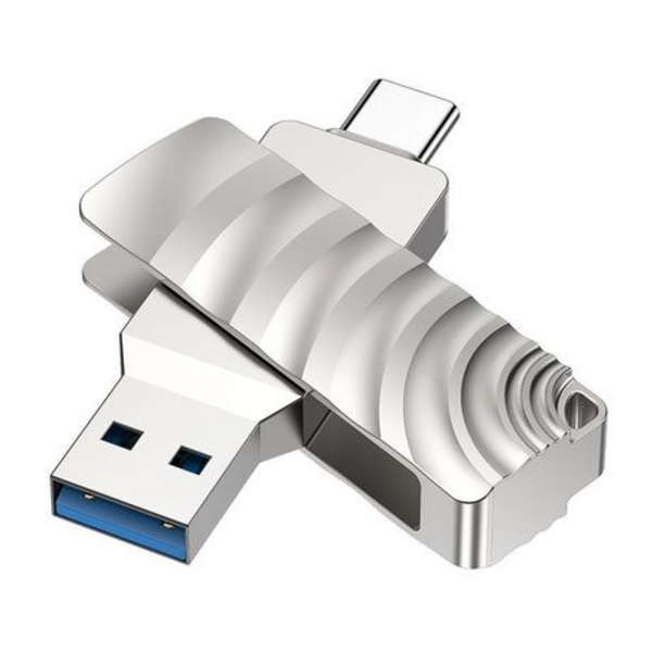 Borofone 64GB 2-in1 USB3.0 and USB-C Metal High Speed Flash Drive - BUD3