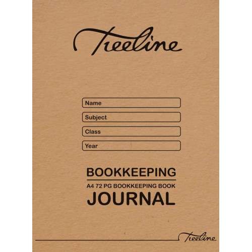 Treeline A4 72 Page Bookkeeping Journal Book