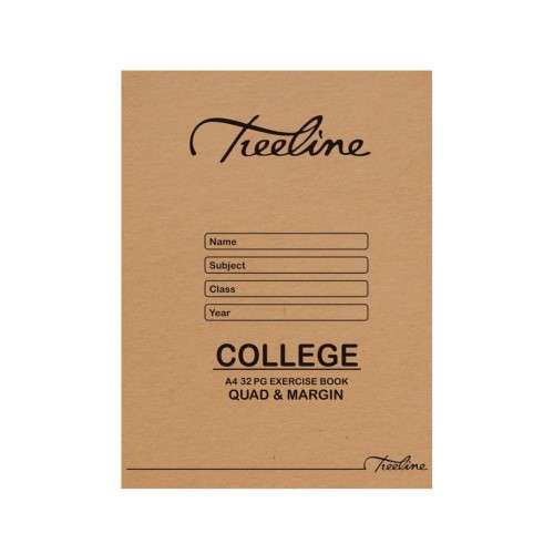 Treeline A4 32 Page Quad and Margin Book