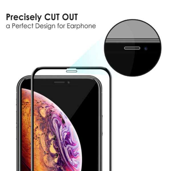 9D Tempered Glass - iPhone XS 5.8" - Screen Protector - Black
