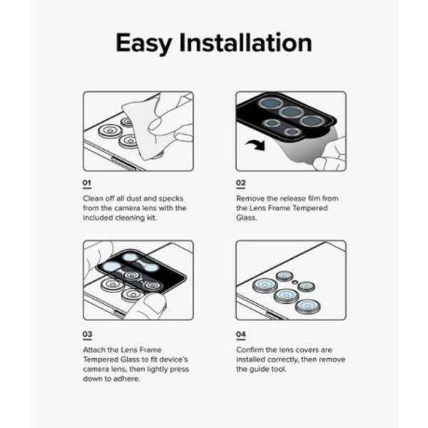 Araree Camera Lens Tempered Glass Protector For Samsung Galaxy Z Flip 6
