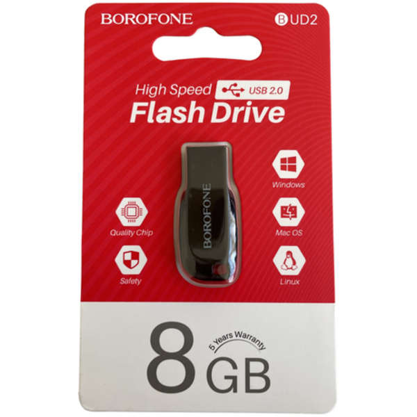 Borofone High Speed USB 2.0 8GB Flash Drive