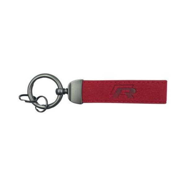 Luxurious Suede Car Keyring For VW Golf R