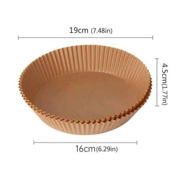 Air Fryer Non-Stick Paper Pads - 16cm x 4.5cm - 100 Sheets