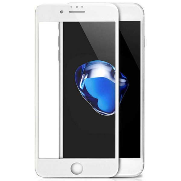 9D Tempered Glass 9H Screen Protector - iPhone 6/6s - White