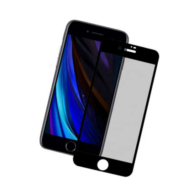 MXM - iPhone 8+ Anti Spy Privacy Tempered Glass Screen Protector - Black