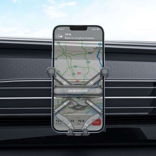 Super Quiet Gravity Linkage AC Vent Car Phone Holder - BH78