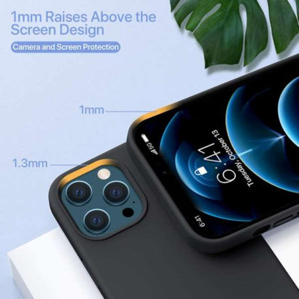 MXM Liquid Silicone Protective Cover for iPhone 13 Pro - Black