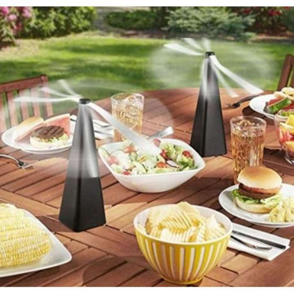 MXM Rocket Shaped Fly Repellent Fan With Rainbow Coloured Blades