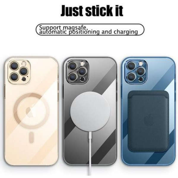 MXM Metallic MagSafe Magnetic Wireless Charging Case for iPhone 13 Pro - Black