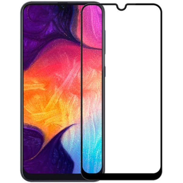 9D Tempered Glass - Screen Protector - Black for Samsung A50