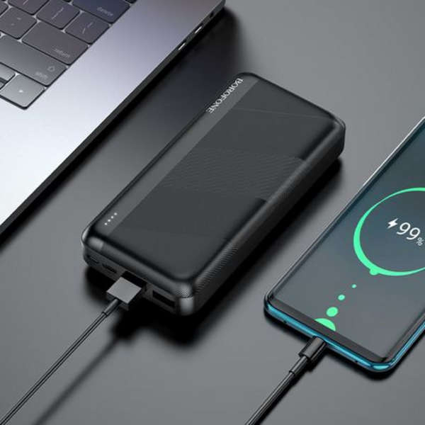Borofone 30000mAh Fast Charging 4 Port Powerbank - BJ27B - Black