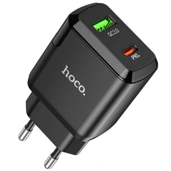 Hoco Dual Port PD 20W EU Fast Charging Adapter - N5